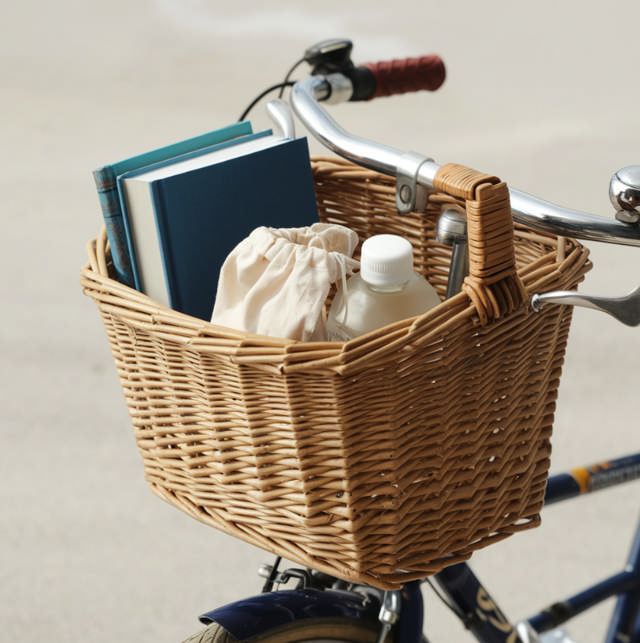 Bicycle Basket - Front Mount - Braided